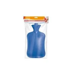 Lifemed Wärmflasche 2 Liter | 32,5 x 20,3 cm | Wohltuende Wärme bei Kälte und Verspannungen Blau