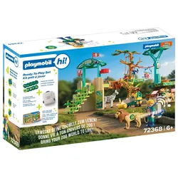 PLAYMOBIL hi! 72368 Zoo Ready-to-Play Set