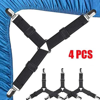 Uplifted Finds Triangle Bed Sheet Holders Adjustable Elastic Clips Mattress Grippers Set b