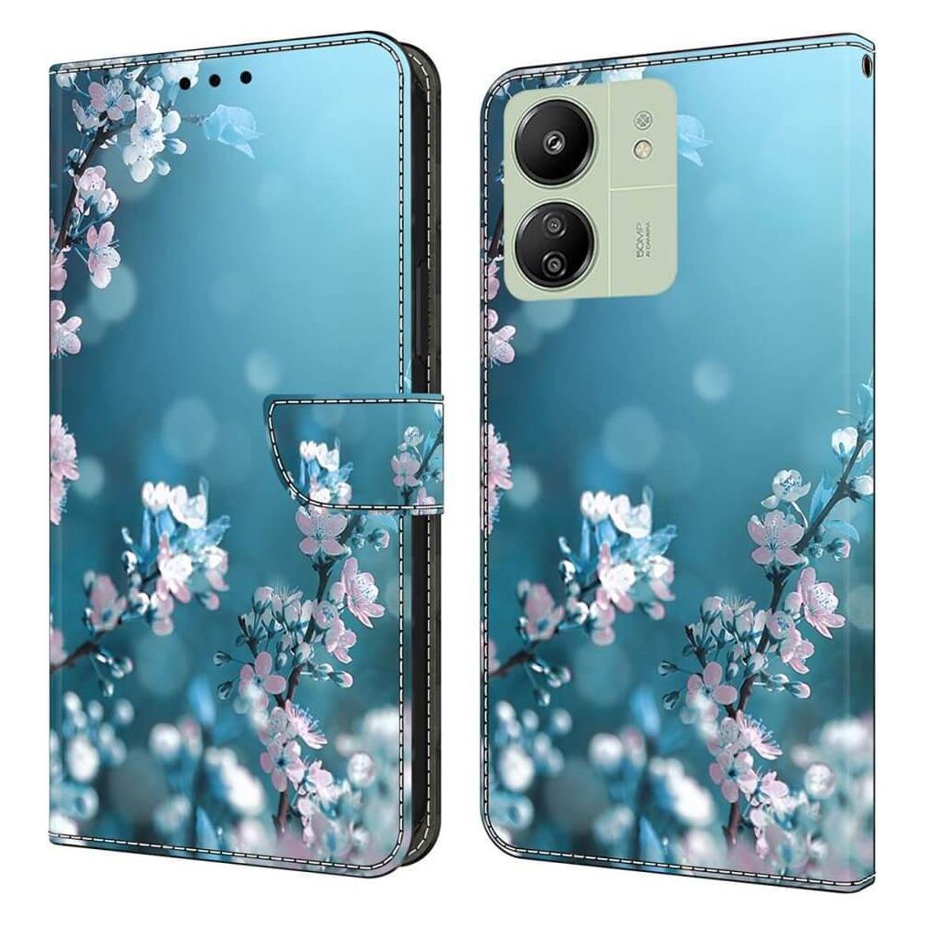 Cover-Discount Xiaomi Poco C65 / Redmi 13C - 3D-Effekt Etui Pflaumenblüte (Xiaomi Poco C65, Xiaomi Redmi 13C) (660171407A)