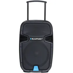 Blaupunkt PA12 Tragbarer Lautsprecher Tragbarer Stereo-Lautsprecher (3.50 h), Bluetooth Lautsprecher, Schwarz