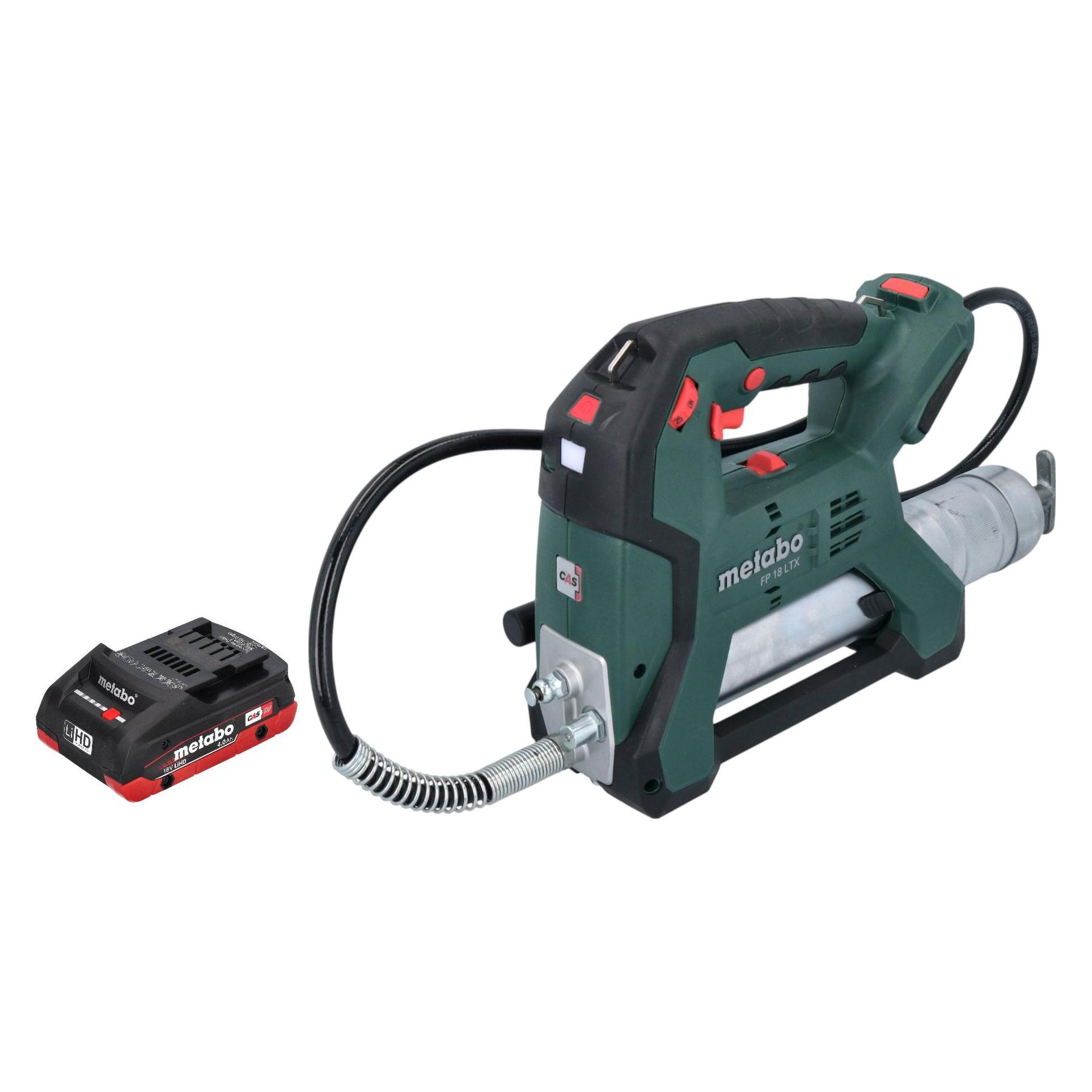 Metabo FP 18 LTX Akku Fettpresse 18 V 690 bar + 1x LiHD Akku 4,0 Ah - ohne Ladegerät (Fettpresse) (60305440)