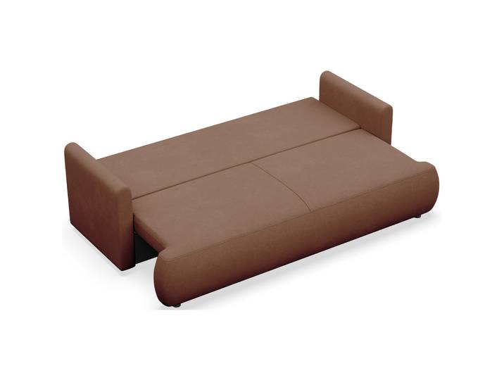 Dreisitziges ausklappbares Sofa Ovo Mini mit Aufbewahrungsfach,