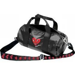 LOQI Weekender Museum Keith Haring Heart Face Metallic M Tasche, schwarz