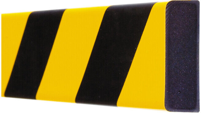 Moravia Protection antichoc MORION rectangulaire 20 × 60 mm L 1000 mm jaune/noir magnétique (422.20.678)