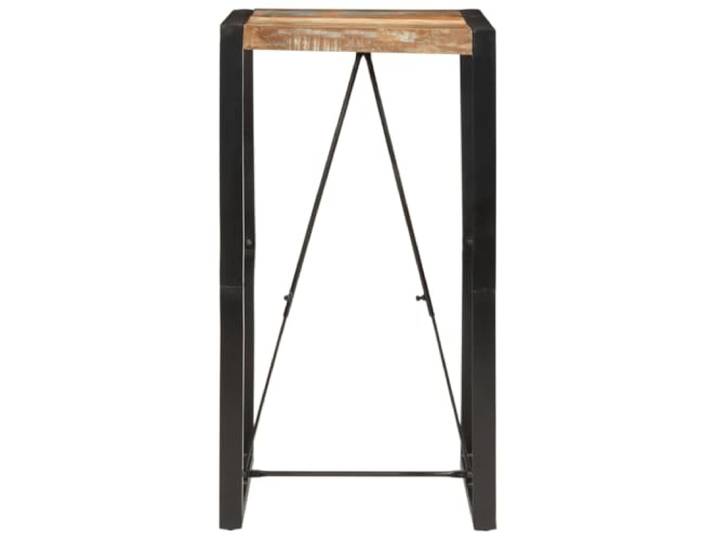 HBBMGYD Bartisch, 60 x 55 x 110 cm, Massivholz Teakholz, Mango, Kiefer, Buche, Metallrahmen, Wandbefestigung im Lieferumfang enthalten, handgefertigtes Unikat