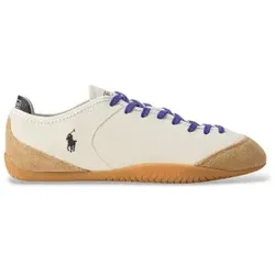 Polo Ralph Lauren für Damen. 804P15629006 Wildledersneaker mit weißen Einsätzen (40), Wohnung, Schnürsenkel, Lässig