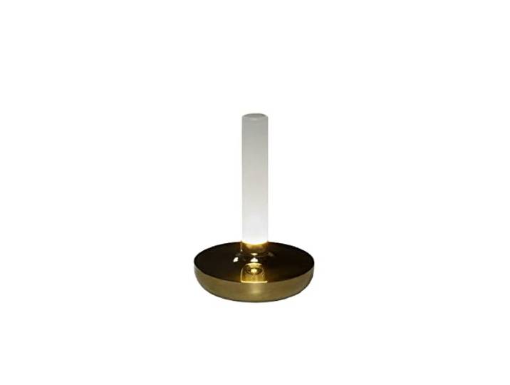 Konstsmide Akku-LED Vase Biarritz goldfarben Indoor/Outdoor 7827-803