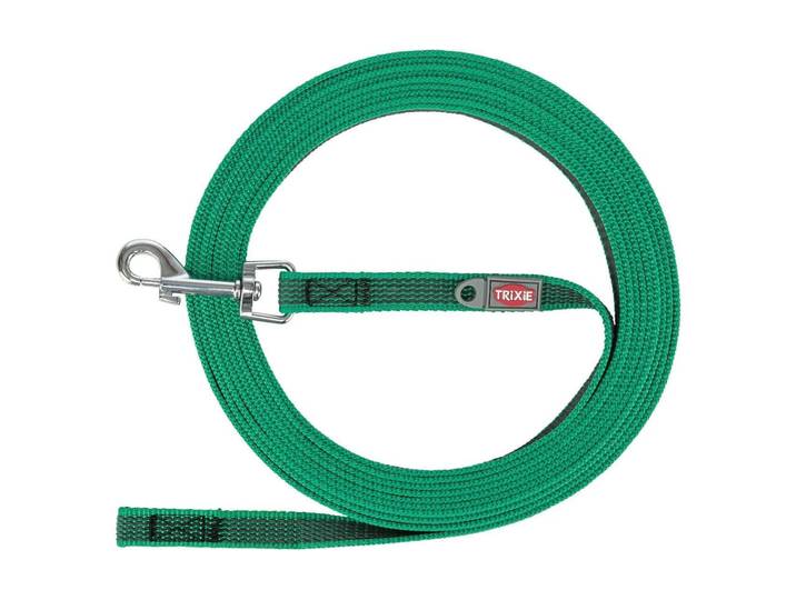 Schleppleine TRIXIE Suchleine gummiert 15 m 1,5 cm , grün, B:1,5cm L:15m, Polyester, Leinen, Schleppleine, mit Anti-Rutsch-Gummierung