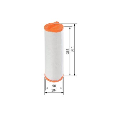 BOSCH Sekundärluftfilter F 026 400 340