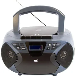 Majestic Neu AH-2430 DAB-Analoges tragbares Stereosystem Schwarz (DAB, DAB+, FM), Radio, Schwarz
