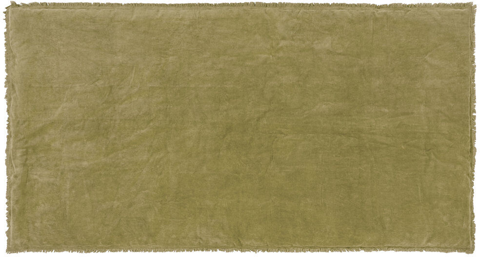 Yard Jaye Velvet Solid Colour Bedspread Moss AT Size - 140 x 220 cm