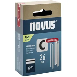 Novus, Tackerklammern + Tackernägel, Schmalrückenklammern C 4 26mm V2a