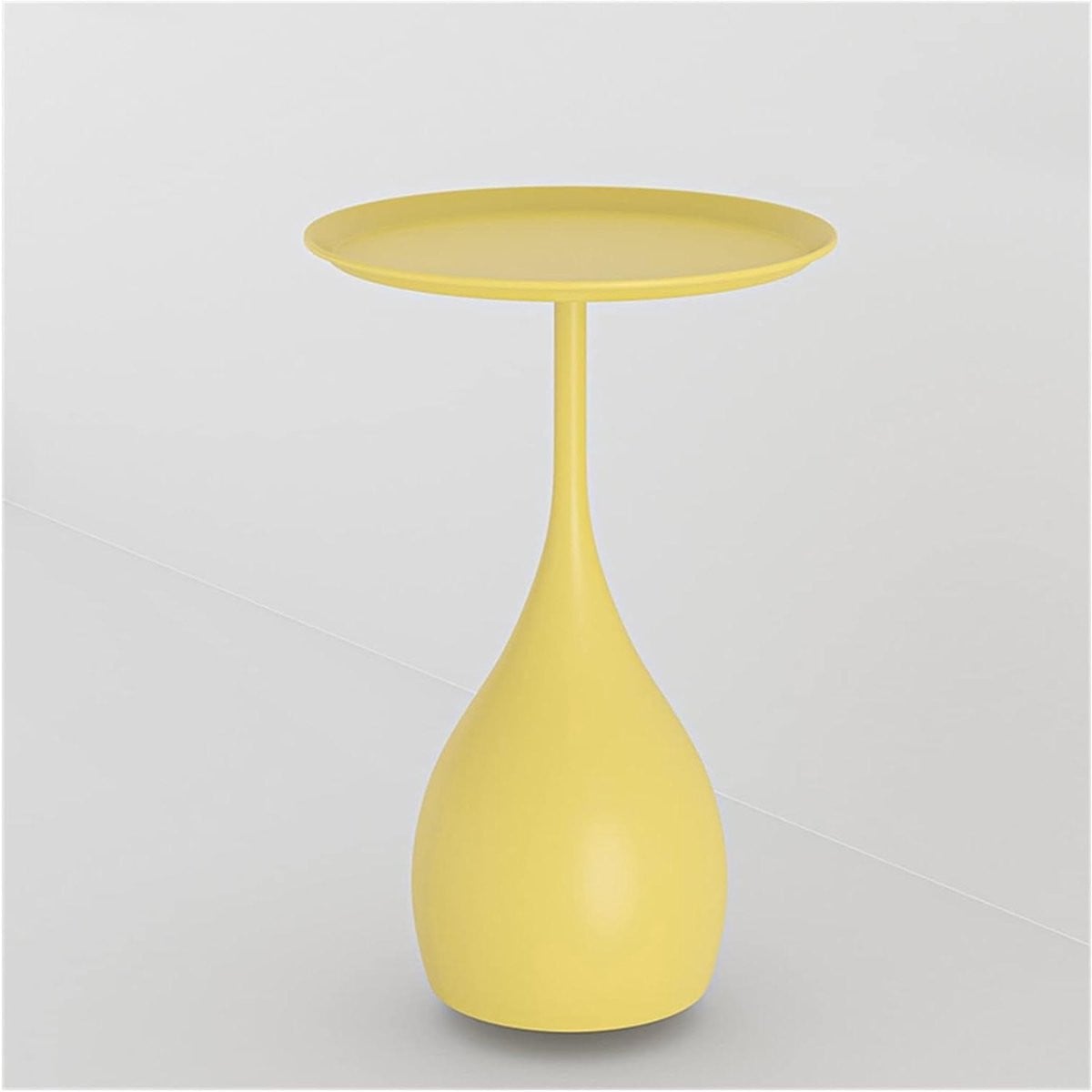Ronde bijzettafel Geel