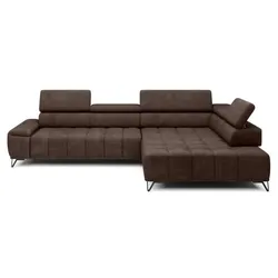 Ecksofa Palladio Stoff Chocolate