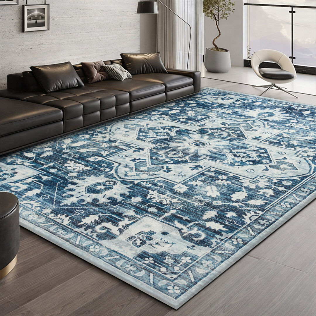 MOONLIGHT BEDDING Vintage Oriental Area Rug – Living Room Large Rug for Cozy and Stylish Space Tranquil Rectangle 200 x 290 cm