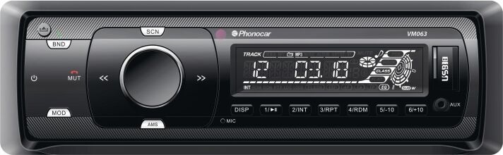 Phonocar Radio/navigationssystem-Kombination Radio Mp3 Mit Usb + Sd-Slot,Bluetooth Vm063