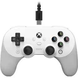 8bitdo Pro 2 Wired Xbox Gamepad White (Windows), Gaming Controller, Weiss