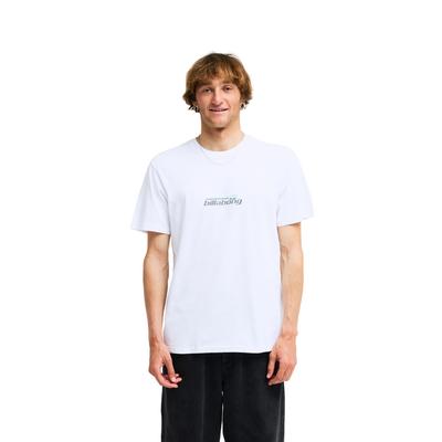 T-Shirt BILLABONG "Word Mark", Herren, Gr. M, weiß, Obermaterial: 70% Baumwolle, 30% Baumwolle., Shirts T-Shirt