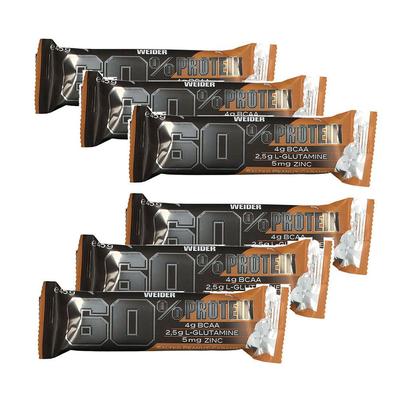 Weider 60 % Protein Bar, Salty Peanut-Caramel 6x45 g Riegel