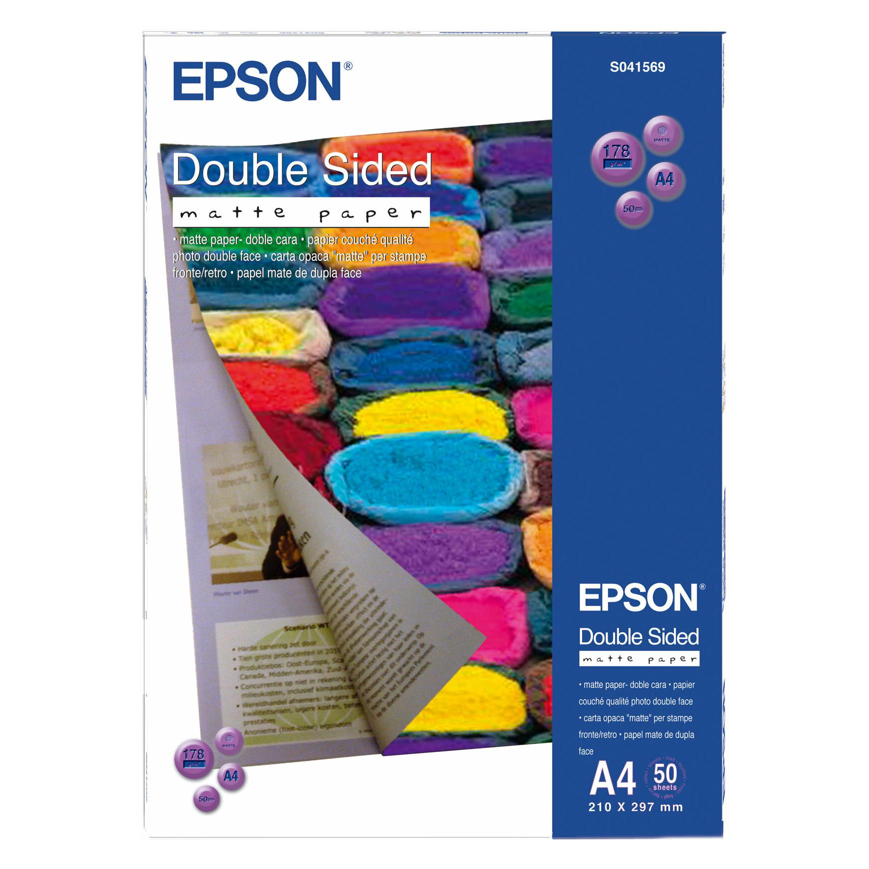 Epson Double-Sided Matte (178 g/m², A4, 50 Stk.) (C13S041569)