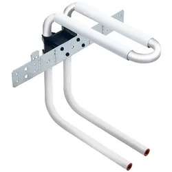 Wandanbindung mit Rohrbogeneinheit aus MSV Rohr 16 x 2,0mm, Höhe 240mm in U-Form ohne Isolierung