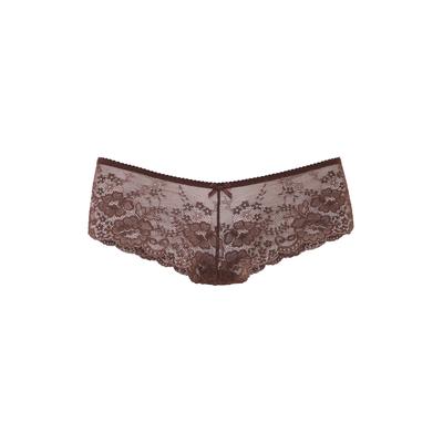 Hipster LASCANA, Damen, Gr. 44/46, Spitze, braun, Spitze, Obermaterial: 90% Polyamid, 10% Elasthan, unifarben, körpernah, Unterhosen, aus zarter Spitze