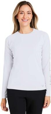 HUK H612L04 Women's LoPro Pursuit T-Shirt in White size 2XL   90% polyester, 10% spandex