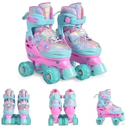 Byox, Unisex, Rollschuhe, Rollschuhe Ariel (26, 27, 28, 29, 35, 37, 39, 40), Rosa, Türkis