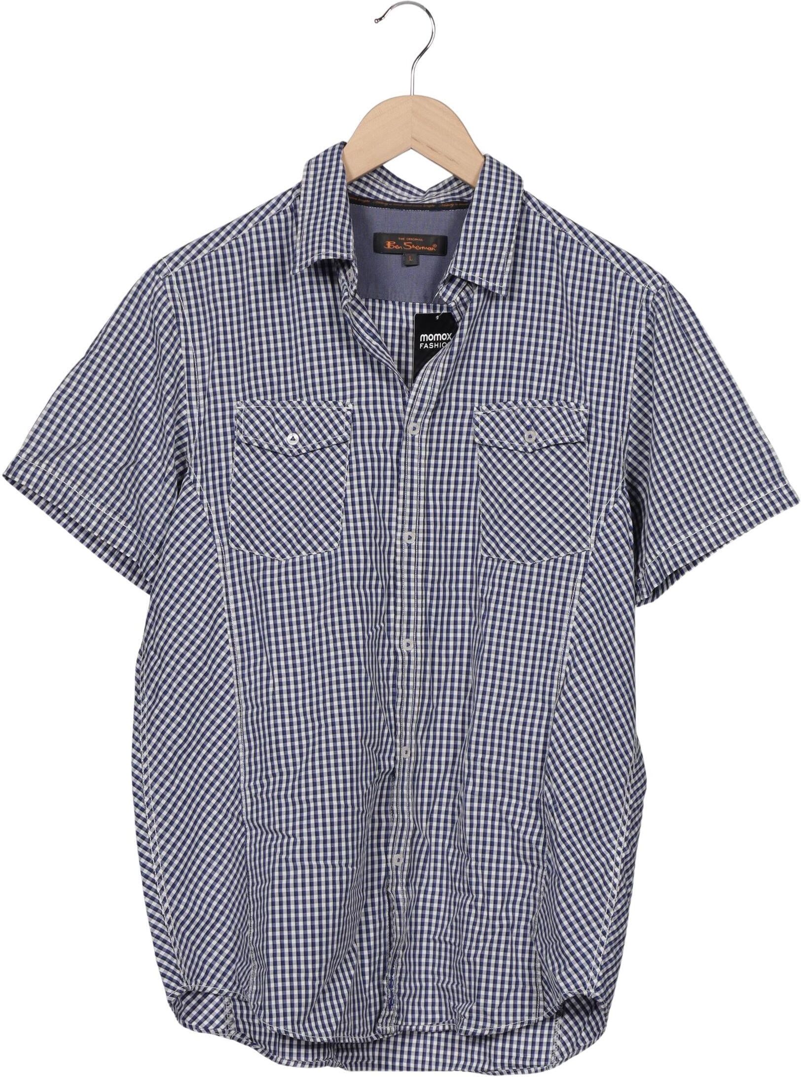 Ben Sherman Herren Hemd, Mehrfarbig, Gr. L, Baumwolle - Second Hand
