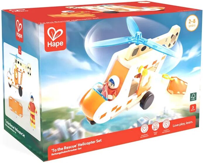 Hélicoptère en bois "To the Rescue" - Hape