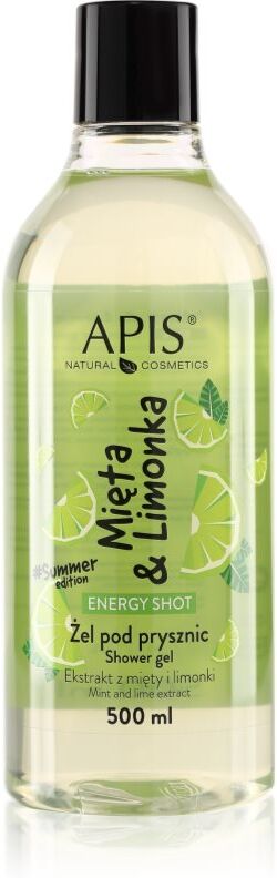 Apis Natural Cosmetics Energy Shot Mint & Lime energising shower gel 500 ml