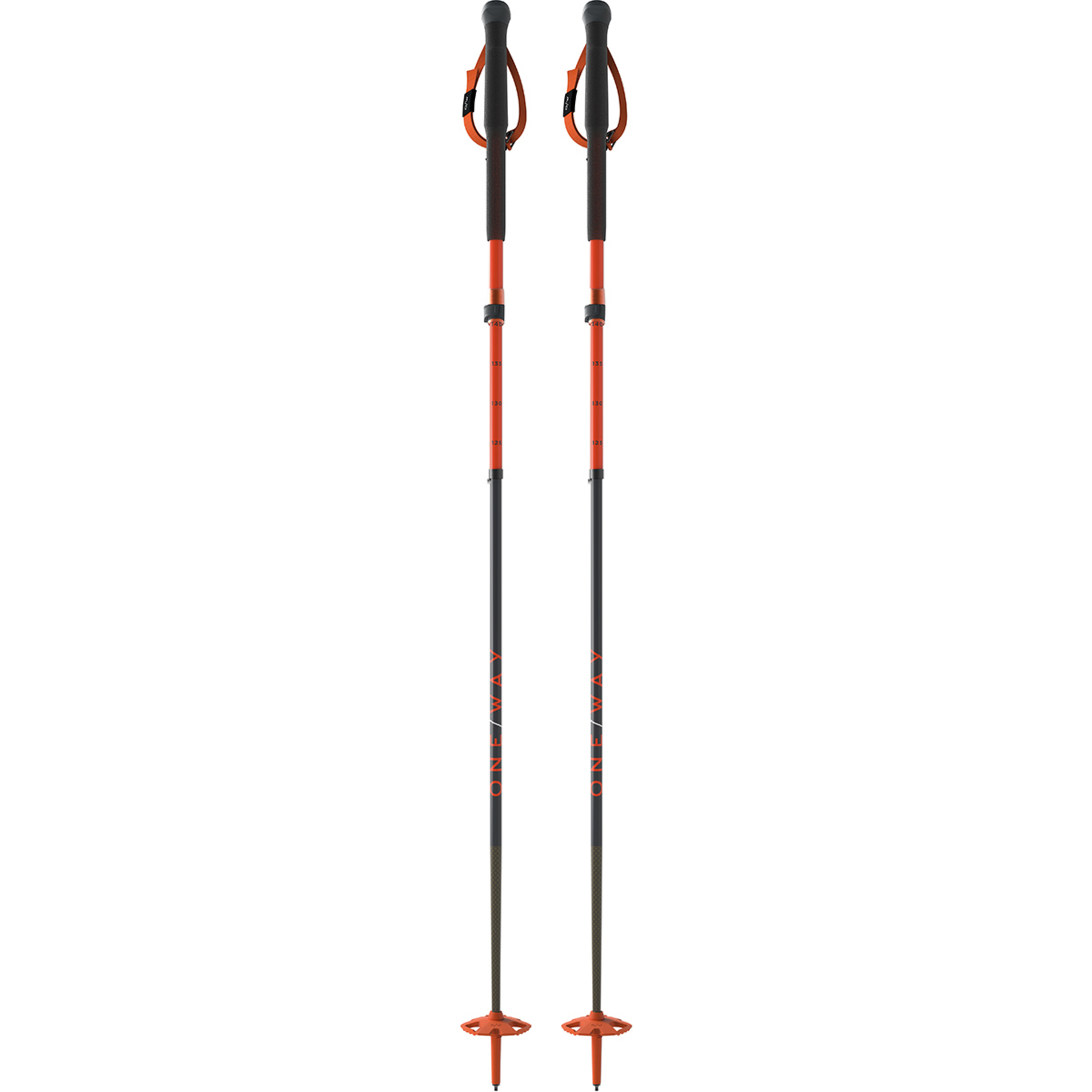 One Way Sport TR Carbon Vario X Tourenstöcke Skistöcke grau Größe 115-135cm Trekking