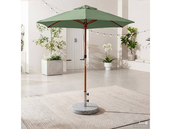 Parasol Sombrilla 200 x 250 x 200cm Couleur sauge