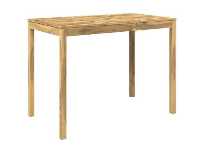 vidaXL Gartenbar-Tisch Weiß 141 x 80,5 x 105 cm Massivholz Akazie Funktioniert als Bar- oder Esstisch. Einzigartige Holzmaserung verbessert die ästhetische Anziehung. Ideal für Gärten