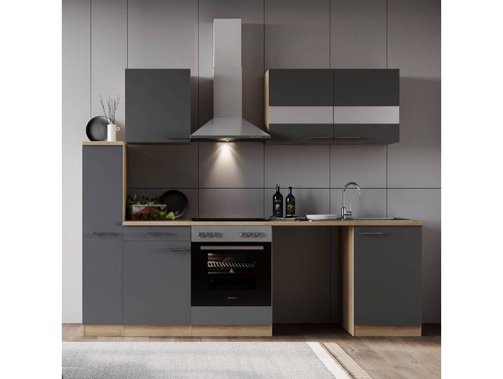 Cuisine Merle I 250cm Gris/Gris