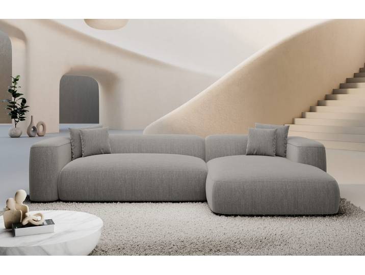Couch Alcudia L-Form in Stoff