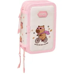 Safta, Etui, Capybara triple pencil case 37pcs
