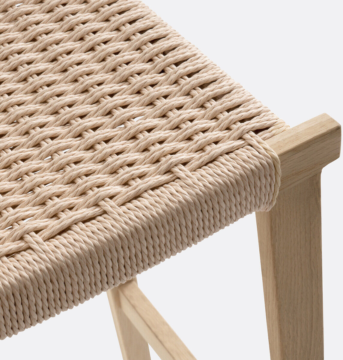 LA REDOUTE INTERIEURS Tabouret de bar chêne massif et tressage, Kioto