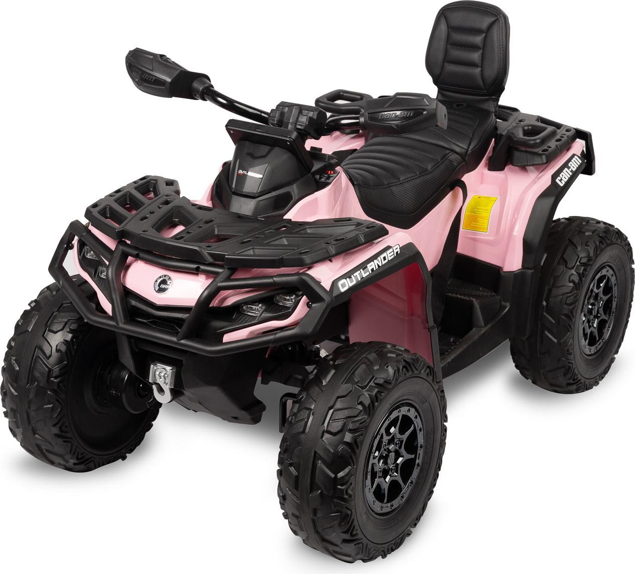 TOYZ, Elektroauto Kinder, Fahrzeug Kinder Outlander, Rutscherfahrzeug, Hellrosa