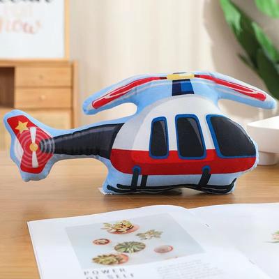 Inspire Curations Cartoon Vehicle Plush Hug Pillow (Police Car, Fire Truck, Excavator) helicopter