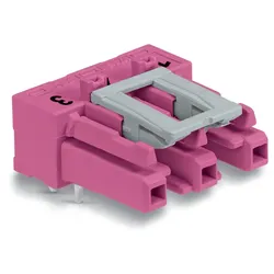 Wago 770-883/011-000 Buchse für Leiterplatten,abgewinkelt,3-polig,pink 770883011000  - 100 Stück