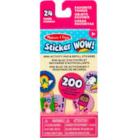 Melissa & Doug - Sticker WOW! Nachfüllset Lieblingssachen, Basteln
