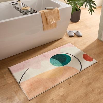 Badematte GINO FALCONE "Ariella GF-149", bunt (multicolor), H:7mm, Polyester, Badematten, Badematte, Badteppich, bedruckt, modernes Design, weich & kuschelig