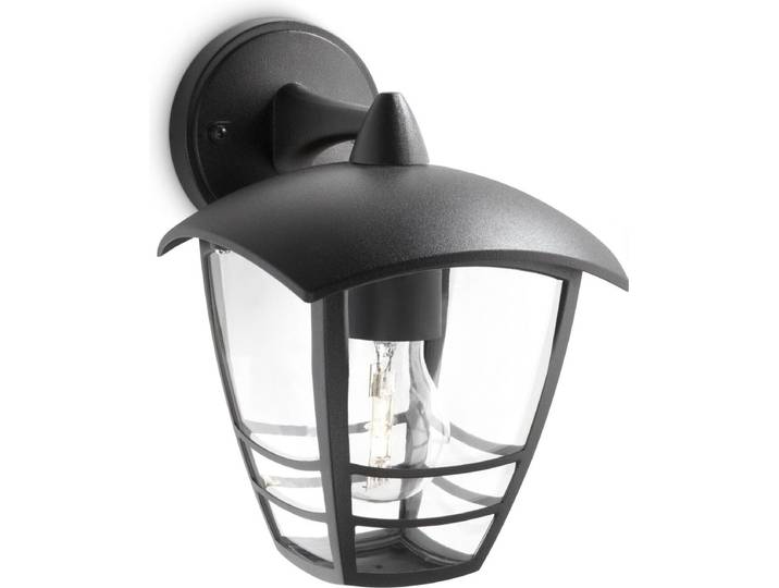 Philips Creek buitenwandlamp - omlaag - zwart