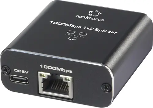 Renkforce RF-6739678 RF-GES-200 Netzwerk Switch RJ45 2 Port USB-Stromversorgung