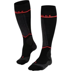 Falke, Damen, Sportsocken, SK Energizing Wool Women (39 - 42), Schwarz