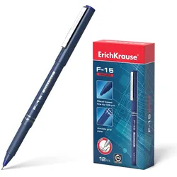 12 Fineliner F-15 blau 0,6mm Feinliner Schreiben Zeichnen Schule Filzstifte fein