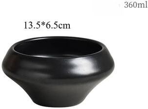 Uplift Essentials Retro Stone Style Simple Japanese Deep Bowls black