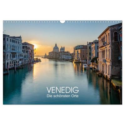 Venedig - Die schönsten Orte (Wandkalender 2027 DIN A3 quer), CALVENDO Monatskalender